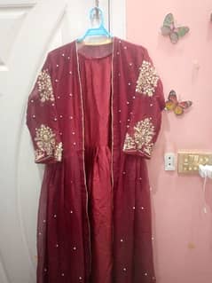 silk gown 3 piece, medium size