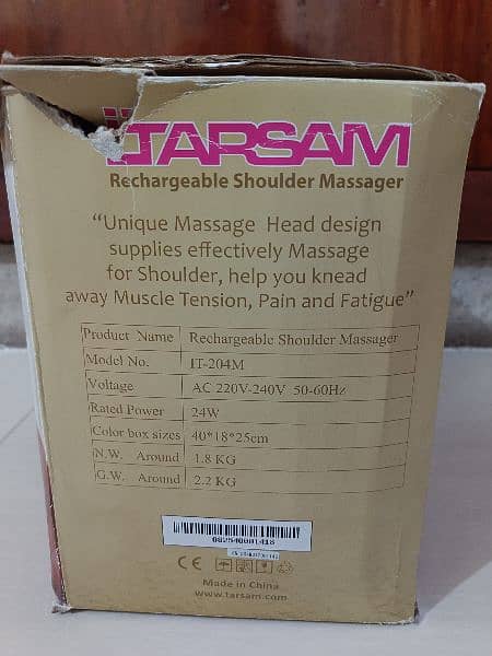 imported Wireless shoulder and body massager with box and accesories 3