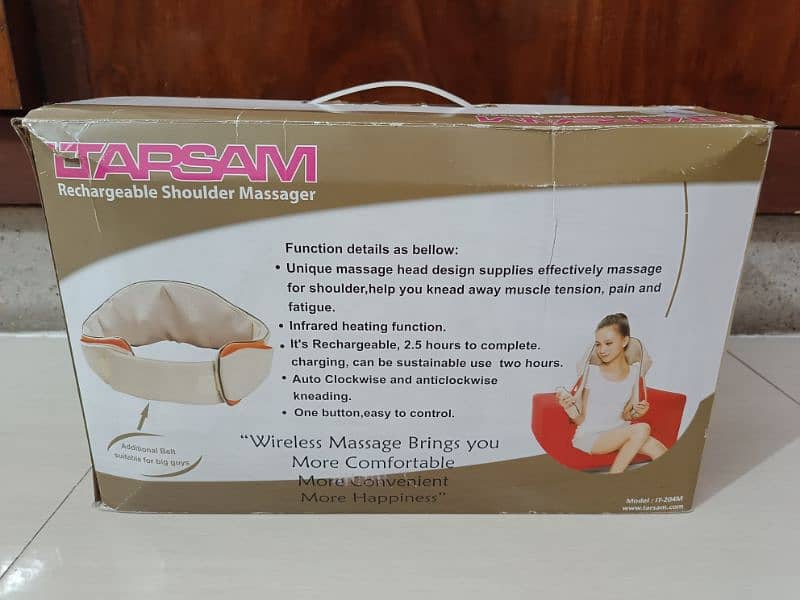 imported Wireless shoulder and body massager with box and accesories 6