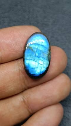 Labradorite stone rainbow with peacock effect
Beautiful blue color