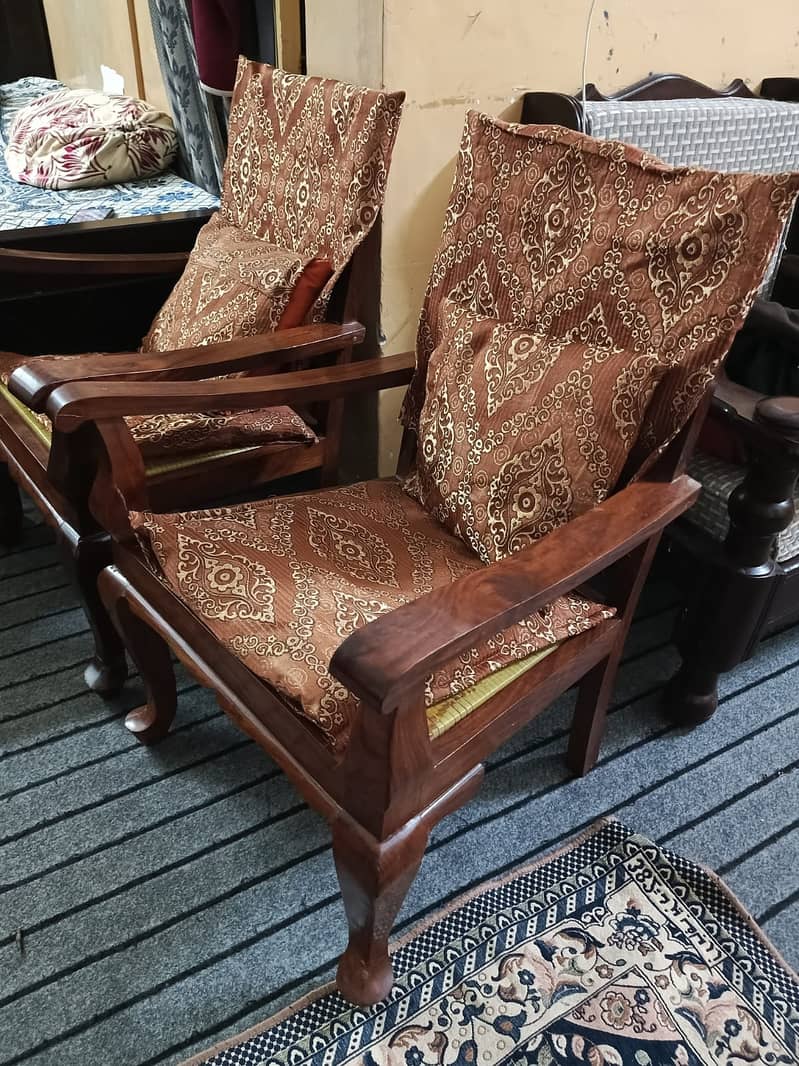 4 Original Wooden Chairs FOR SALE (Wood Tali) 4