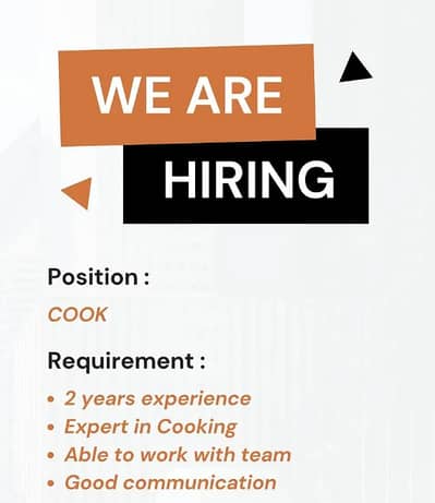 Cook Required