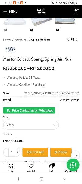 Master celeste spring mattress 3