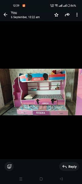 KIDS BUNK BED With MATTRESS 1