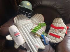 Hard Ball Cricket Kit With Bag 2 Pats;Thai;Elbow; Helmet;guard; Gloves