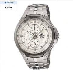 Casio Edifice Analog Silver Dial Men's Watch - EF-326D-7AVDF