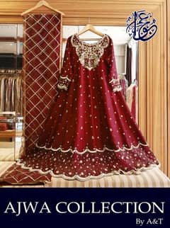 Again Available   Ajwa Collection By A&T  Heavy Neck,Border Embroide