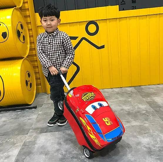 Cartoon Character travel suitcase with wheels  Travel bags for Kids 8