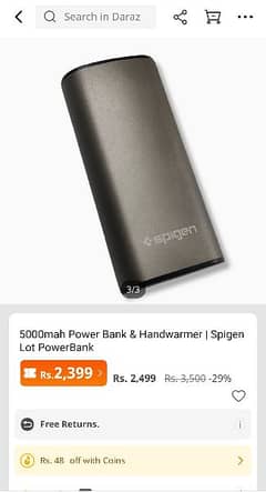 Spigen power bank and hand warmer