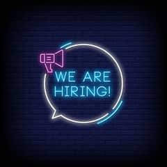 we are hiring Female staff