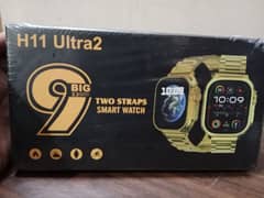 H11 ultra 2 Golden strap Smart watch