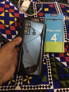 Tecno Pouvior 4 pro 6/128 full box pta approved 18,000 (03214450241)