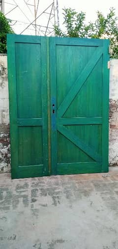 Solid Oakwood barn style door 6 feet X 8 feet heavy duty