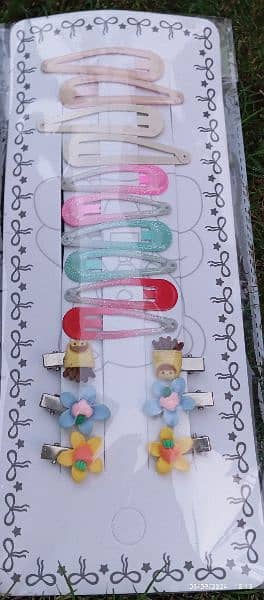 adorable kids hair accessories,TikTak ,pins clips,ties 2