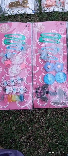 adorable kids hair accessories,TikTak ,pins clips,ties 3