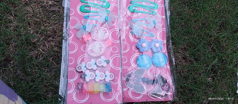 adorable kids hair accessories,TikTak ,pins clips,ties 4