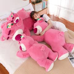 Pink Bear Plush Animal - Small, Medium & Large