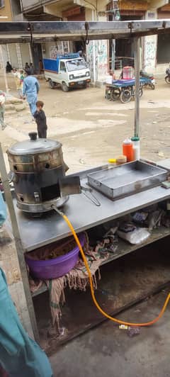 French fries counter for sale with fryer and some other accessories