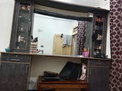 palour almari for sale with mirror and storage