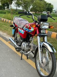 Honda Cd 70 2024 model open letter unregistered