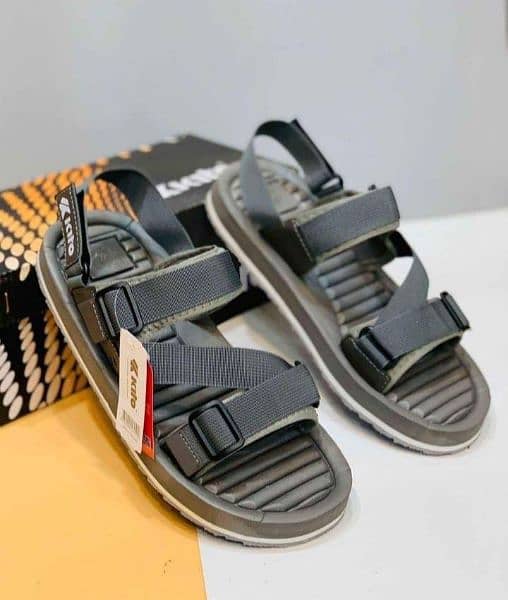 Men's Elastic Fibre Sports Sandals, Grey AND FREE DELIVERY 7