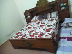 wooden bed