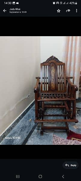 solid wood rocking chair 0