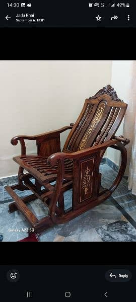 solid wood rocking chair 1