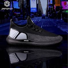 Jaf Spot -Man's A-Train Sneakers-JF009, Black