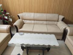 7 seater leather sofa