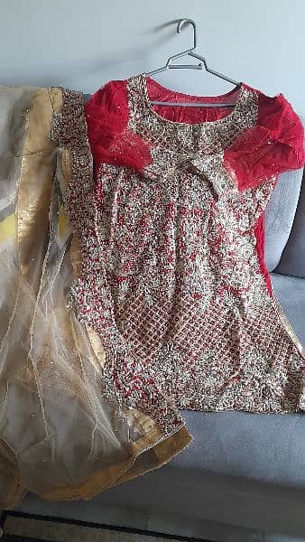 mehndi dress and brat dress one time used 2