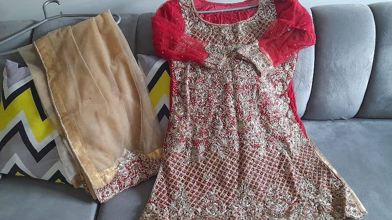 mehndi dress and brat dress one time used 3