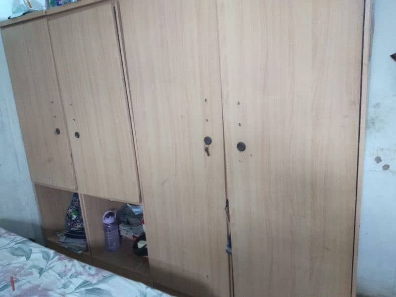 6*6 Bed and wardrobe without mattress 8