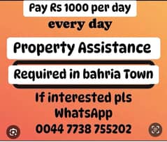 I need a property assistance Required in Bahria town Rawalpind