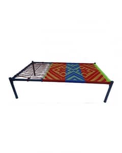 Charpai bed iron bed iron cot single bed nawar webbing