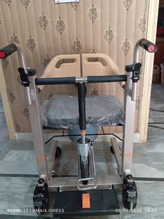 Patient Lift and Transfer Hydraulic Wheelchair | Commode Chair.