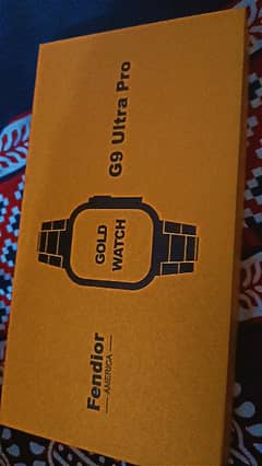 G9 ultra pro golden watch (with box and charger) read description