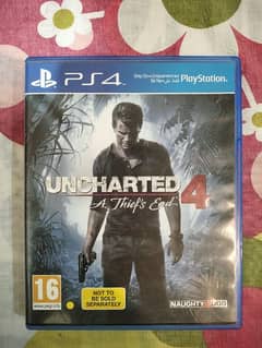 ps4 games (uncharted 4 and horizon zero dawn)