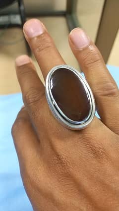 Aqeeq Yamani Real Heavy Ring