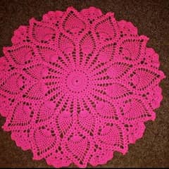 crochet rug for decor