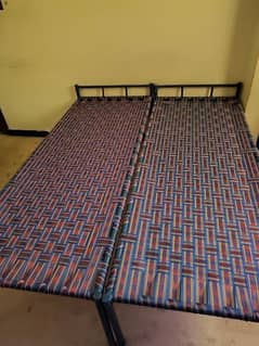 2 heavy iron bed charpai for sale