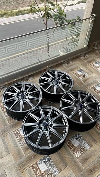 17 Inch Alloy Rims For Honda Civic Toyota Mark X 1