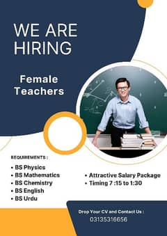 Required female teachers