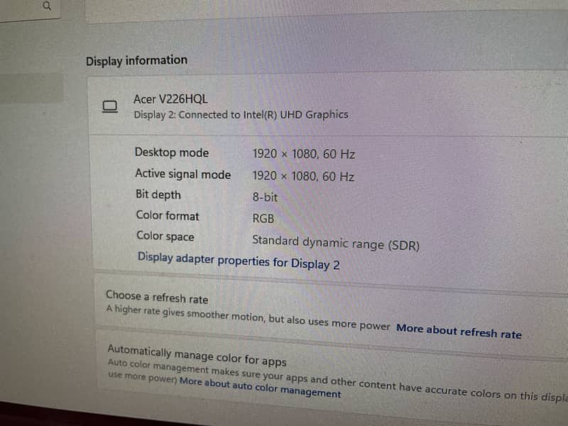 Acer 22 inch Full HD IPS Monitor For Sale 2