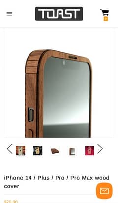 Rosewood iphone 14 pro cover