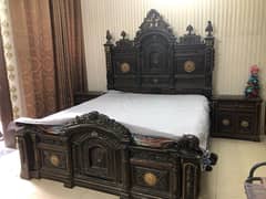 Pure  wooden bed set