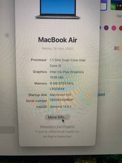 MacBook Air 2020 modle for sale in excellent condition