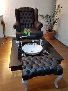 Manicure Padicoure/Cutting chair/Massage bed/Shampoo unit/Trolly