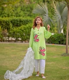 Women Suit CHIKAN KARI SHIRT (Lawn)