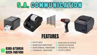 POS Printers, Thermal printers , Barcode scanners